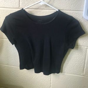 Brandy Melville black crop tee